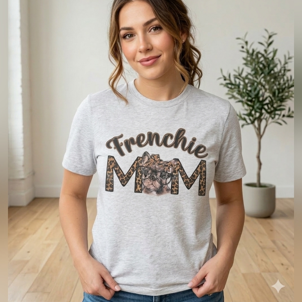 Frenchie mom shirt cute dog mama popular trending